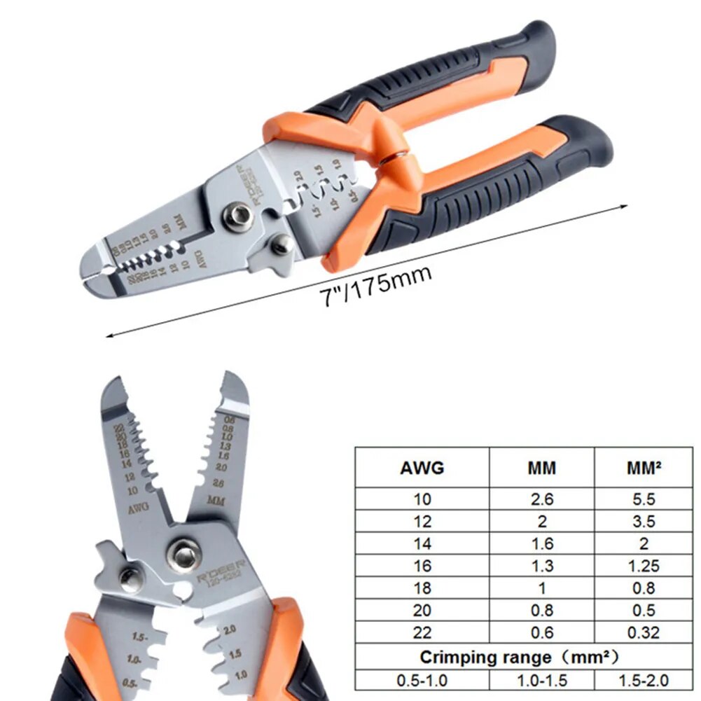 Multifunctional Professional Cable Wires Pliers Set Stripper Crimper Cutter Nee image 3