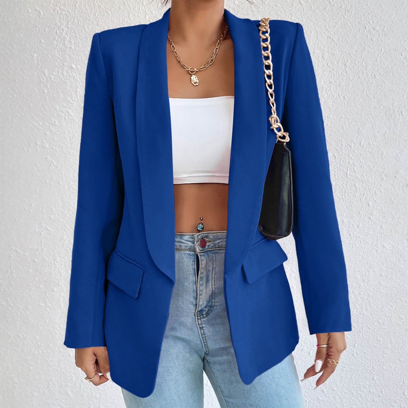2023 Formal Blazers Lady Office Work Suit Jackets Fashion Oversized Coat Women image 1