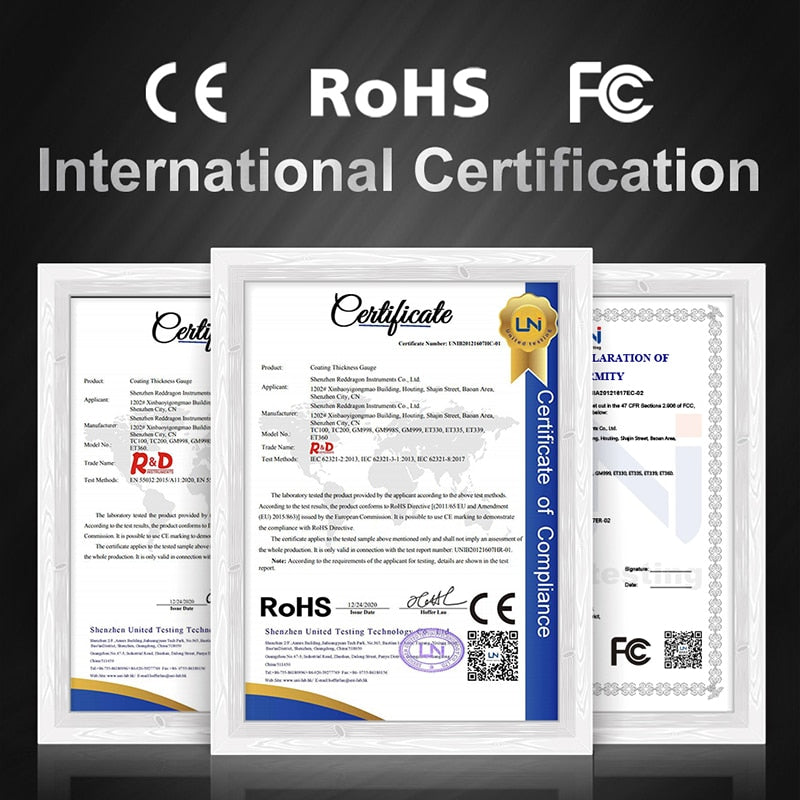 R&D TC100 Coating Thickness Gauge 0.1micron/0-1300 Car Paint Film Thickness Tes image 9