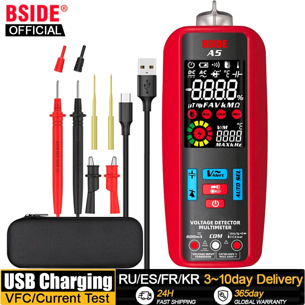 BSIDE Professional Digital Multimeter Smart Automatic Multitester Ammeter VFC C image 0