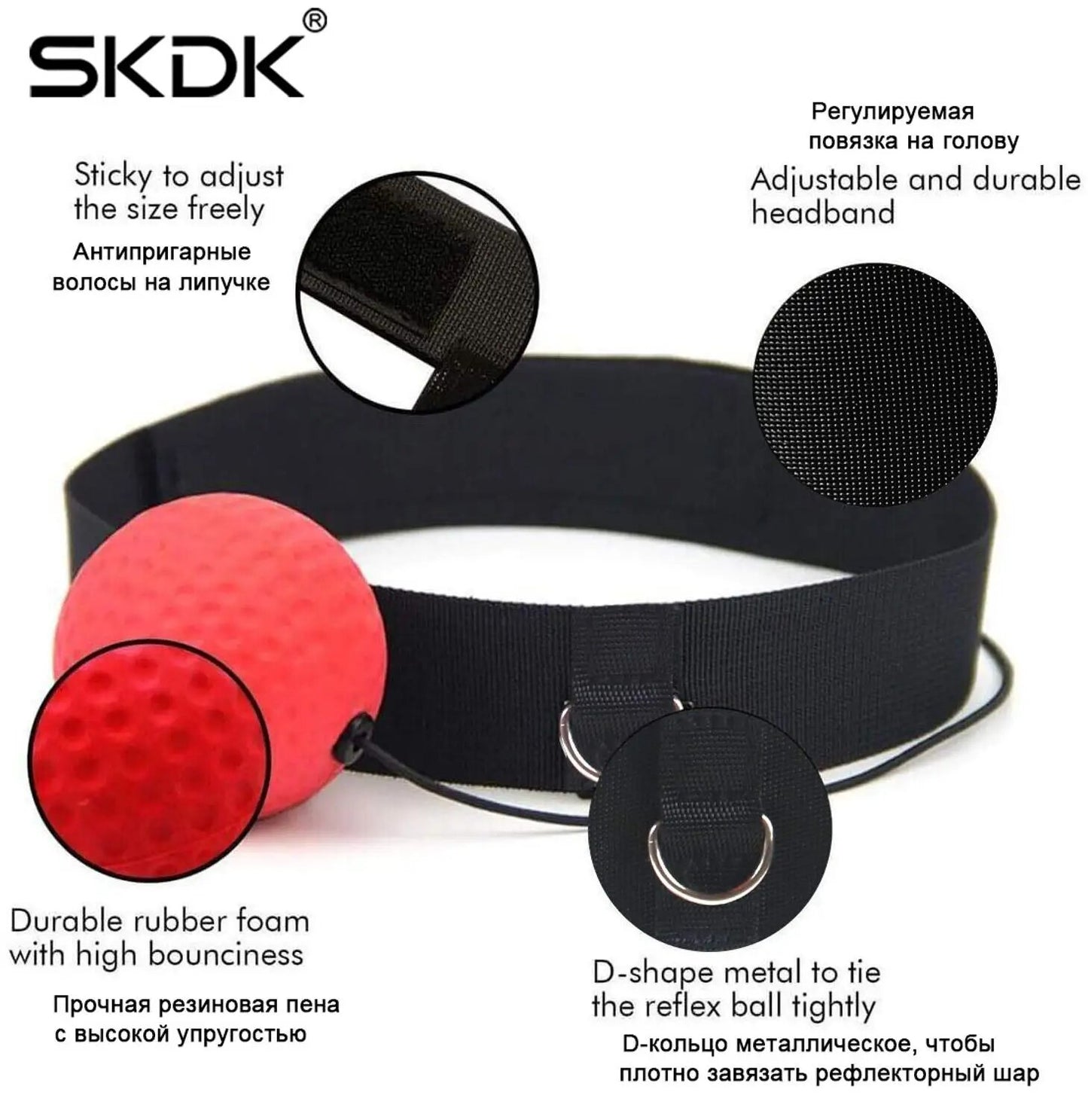 Boxing Reflex Ball Boxing Balls with Headband Punching Speed Fight Skill and Ha image 5