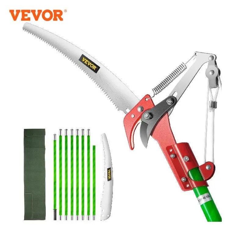 VEVOR Telescopic Pole Saw Reciprocating Hand Tools Pruner Aluminum Alloy High B image 0