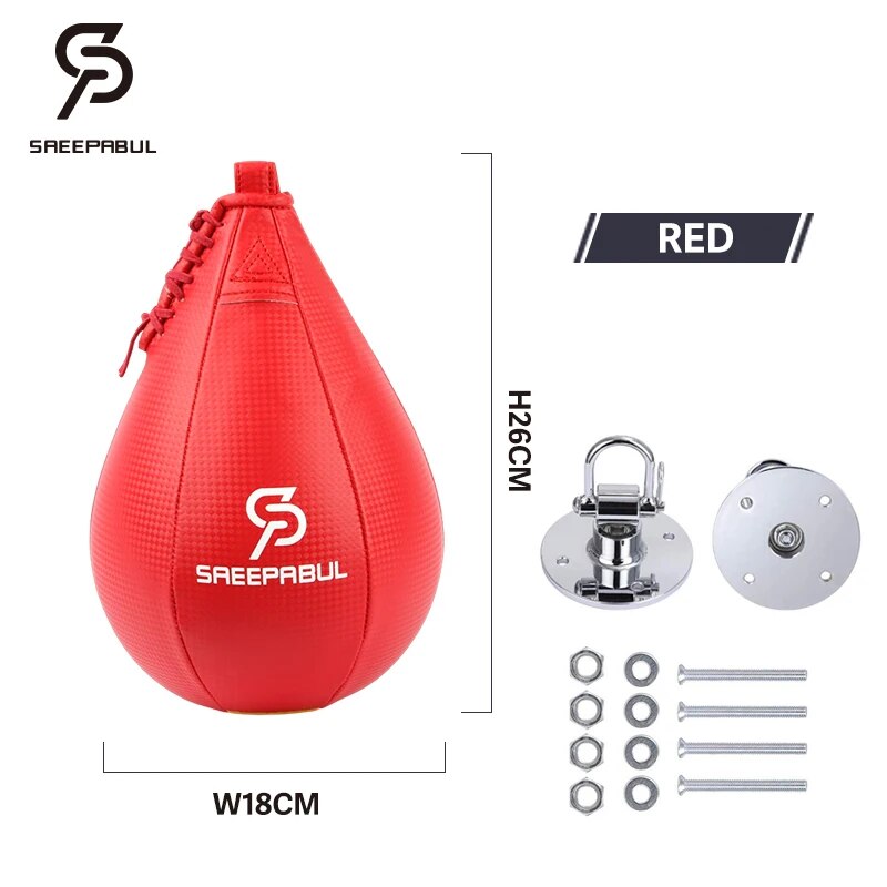 Free Shipping Swivel+Speed Ball Fitness Boxing Pear Speed Ball Set Reflex Infla image 6