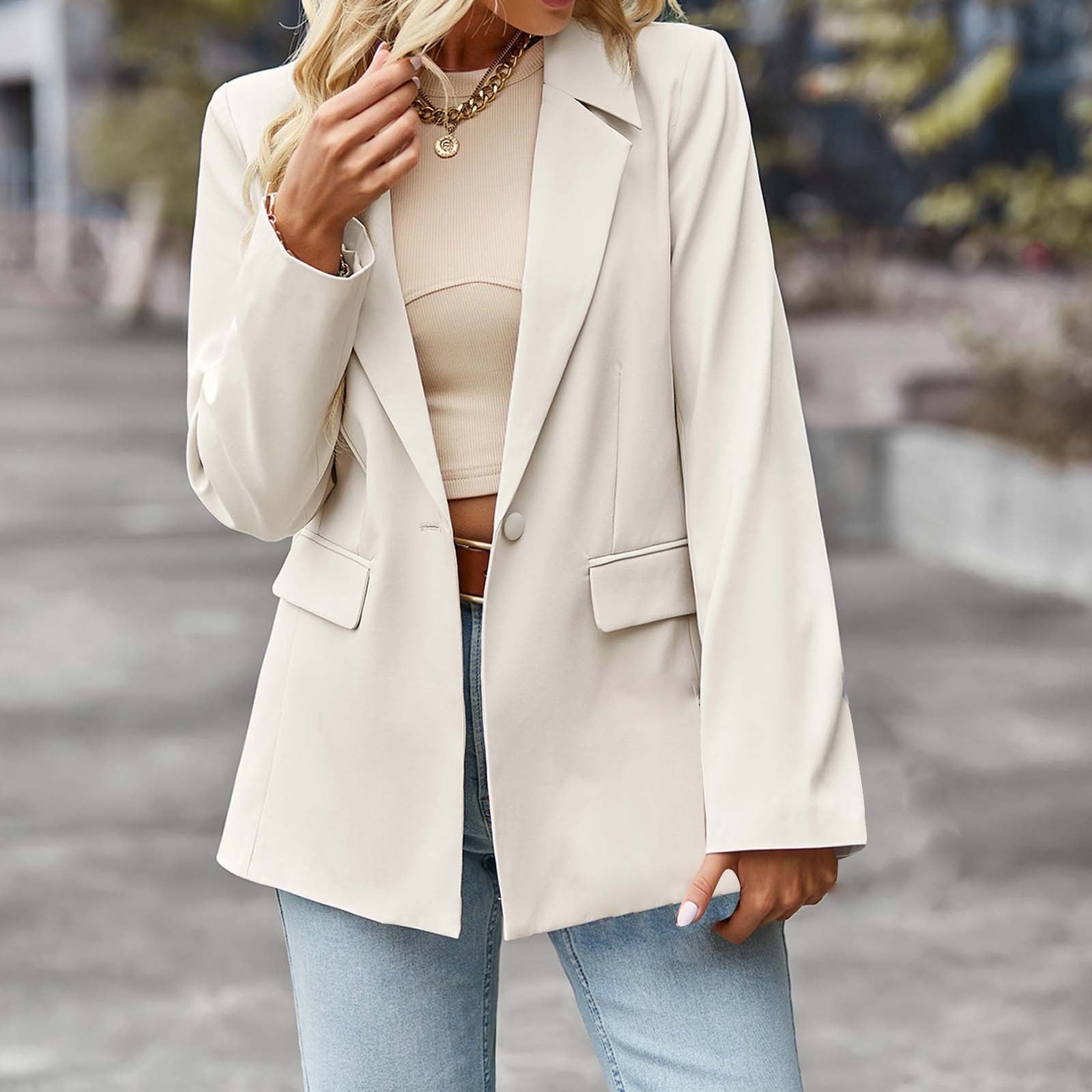 2023 Autumn Casual Small Suit Versatile Jacket Formal Wear image 6