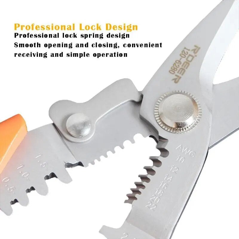 Multifunctional Professional Cable Wires Pliers Set Stripper Crimper Cutter Nee image 6