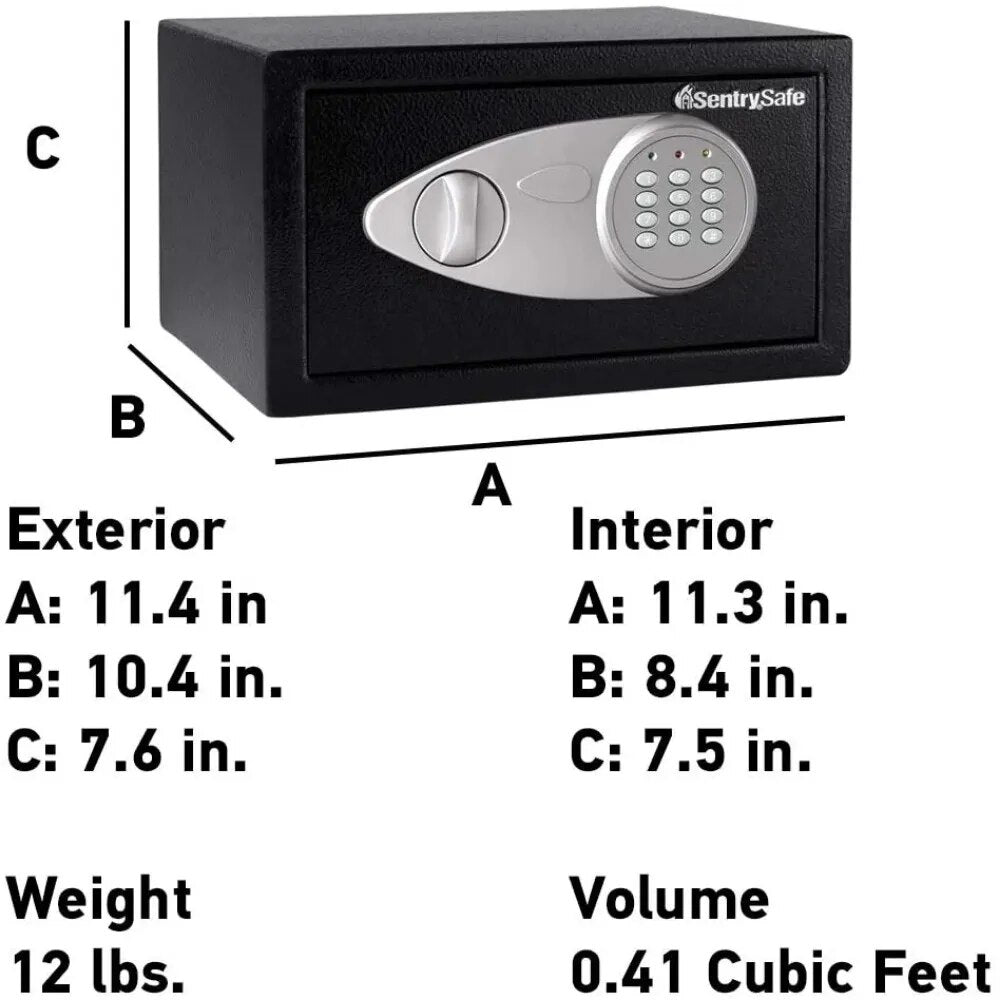 Security Safe with Digital Lock, 0.41 Cu. Ft. image 2