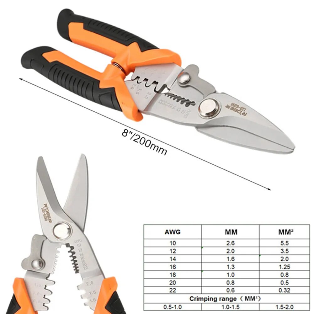 Multifunctional Professional Cable Wires Pliers Set Stripper Crimper Cutter Nee image 2