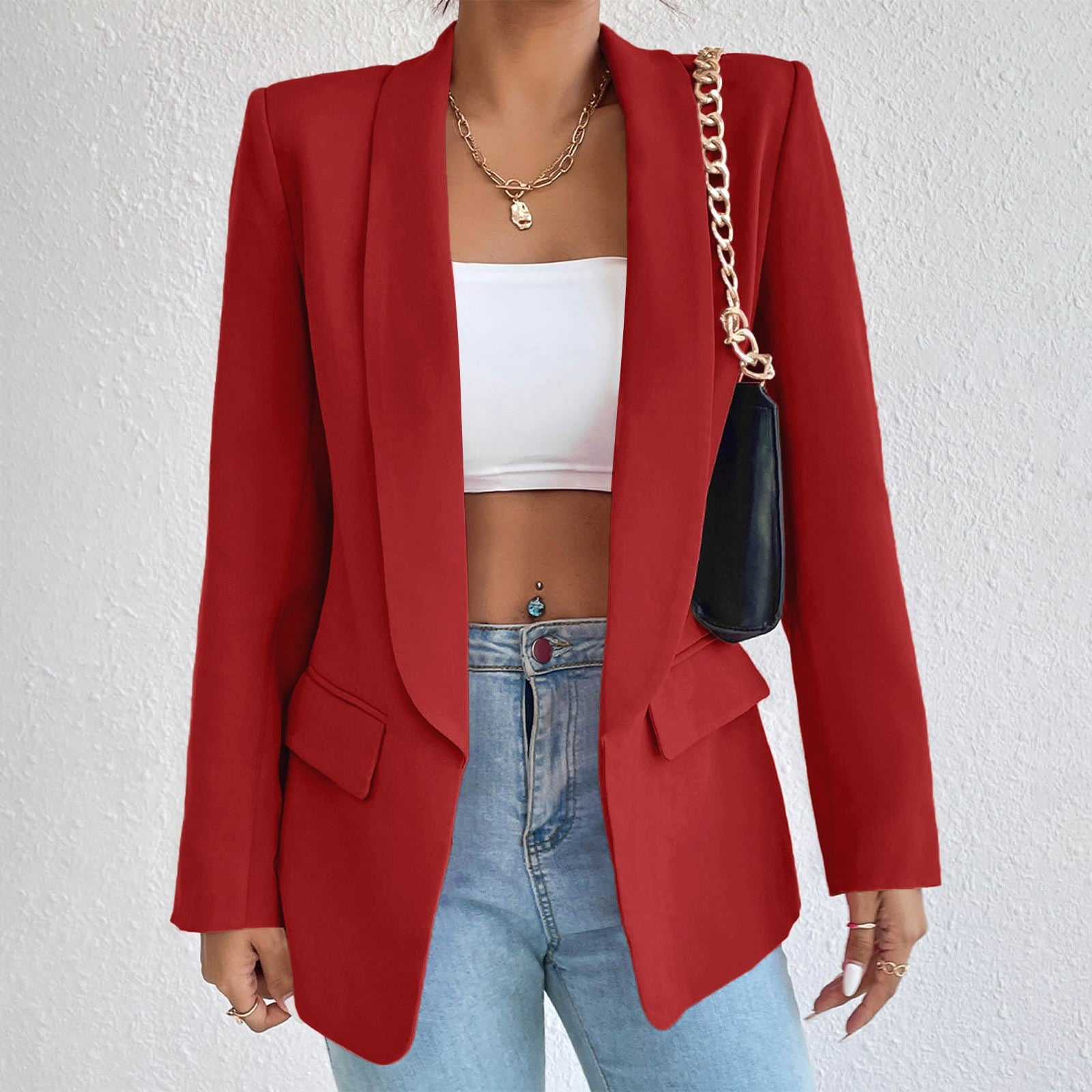 2023 Formal Blazers Lady Office Work Suit Jackets Fashion Oversized Coat Women image 2