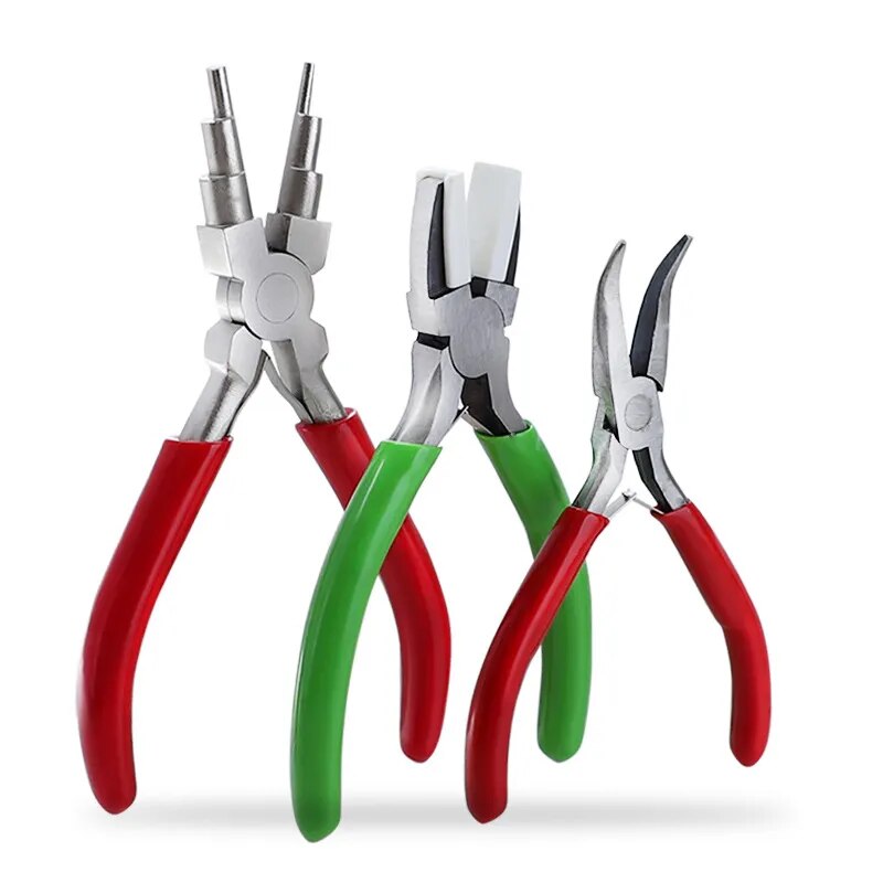 Mini Nylon Pliers Adjustable Diy Carbon Steel Clamp Pincers Jewelry Pliers Angl image 3