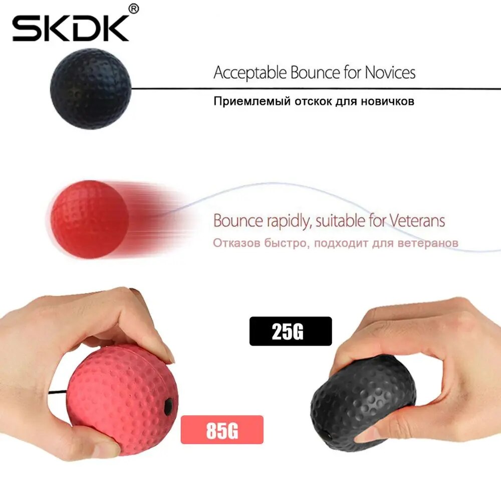 Boxing Reflex Ball Boxing Balls with Headband Punching Speed Fight Skill and Ha image 4