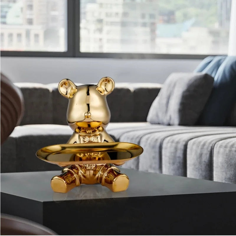 Light luxury ornaments, violent bear dolls small ornaments, living room TV cabi image 8