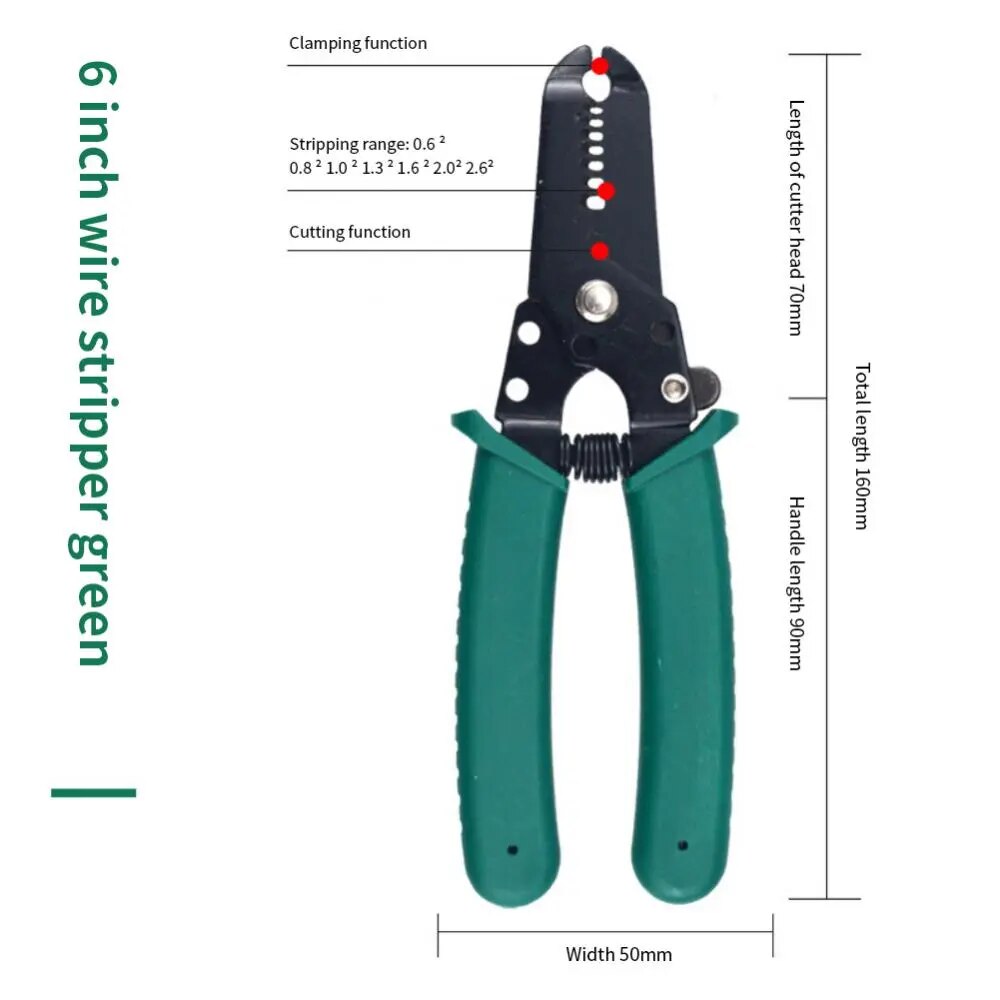in 1 Wire Pliers Stripper Multifunctional Electrician Peeling Household Network image 1