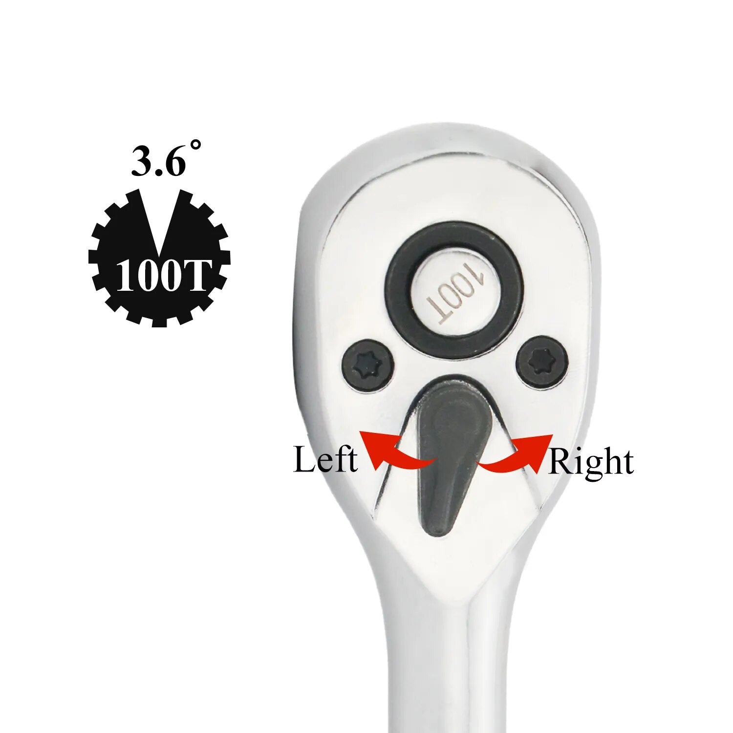 100 Teeth Quick Release Ratchet Handle Narrow Place Using Teeth More Than Norma image 4