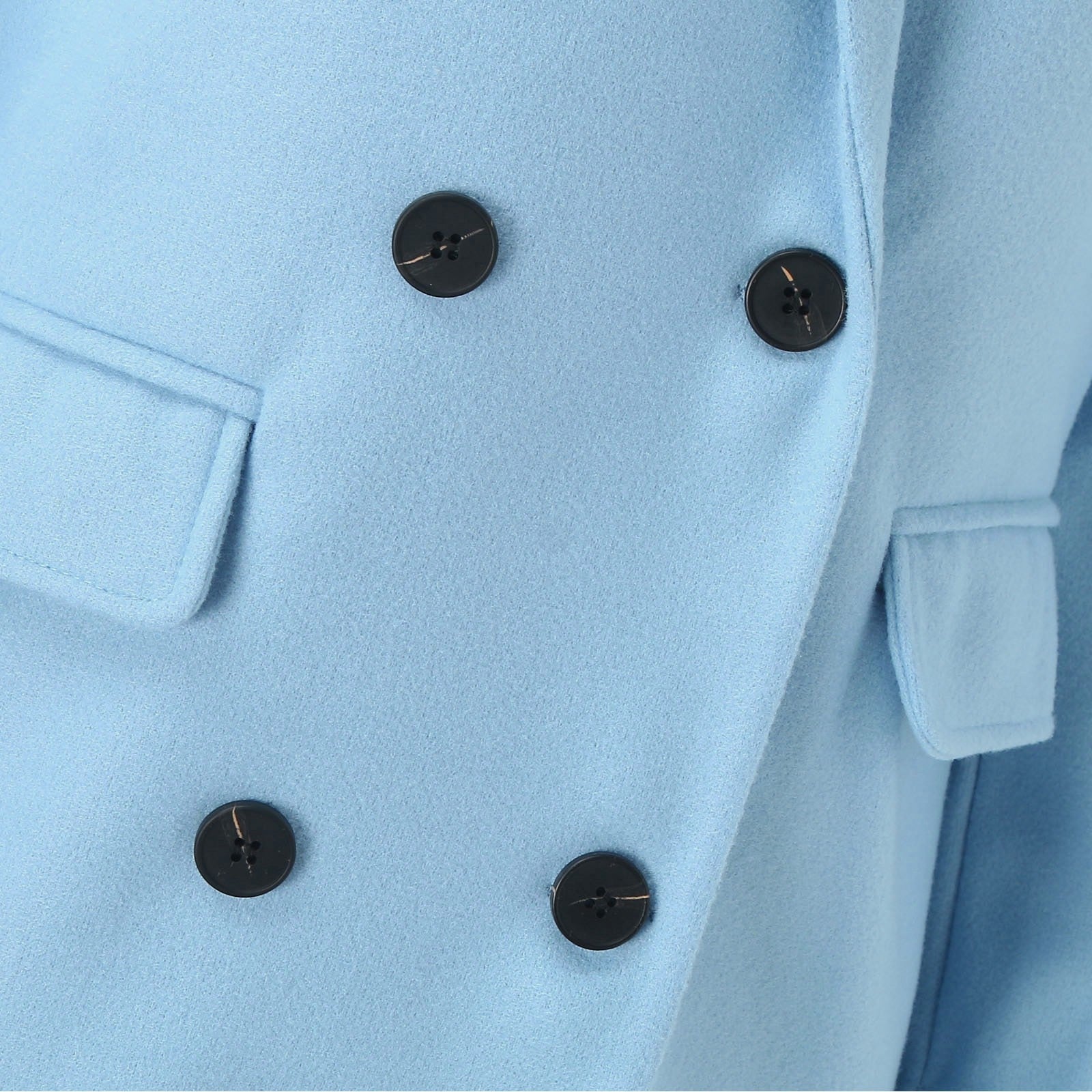 Womens Autumn Winter Elegant Solid Color Overcoat Long Sleeve Turndown Collar D image 4