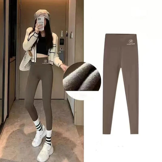 HELIAR Women Winter Leggings Underwear Thermal Waist Fleece Tight Warm Trousers