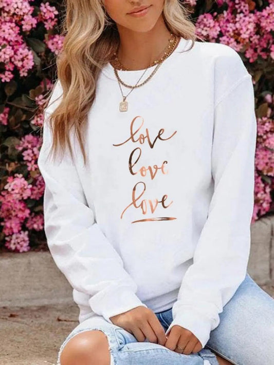 Printcess Autumn And Winter New Women's Fashion Casual Round Neck Sweatshirt Y2