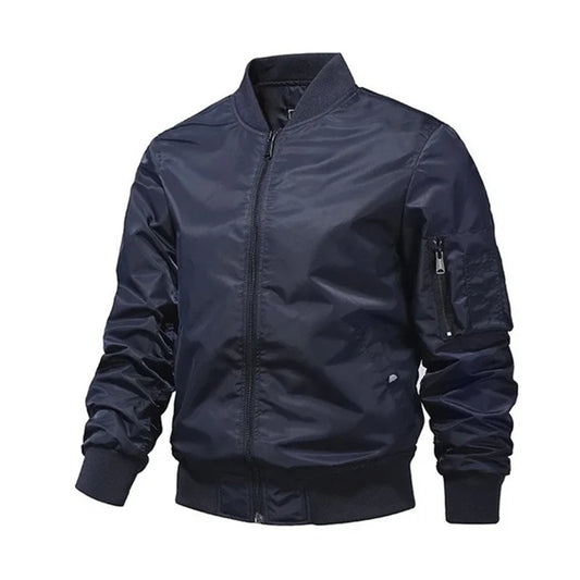 men's jackets, monochrome bomber jackets, outdoor clothing, pilot baseball jack