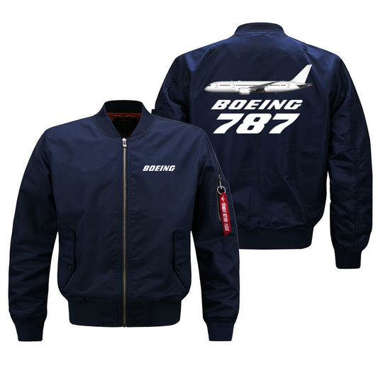 The Boeing 787 Autumn Winter Windproof Flight Aviation Pilots Men Ma1 Bomber Ja