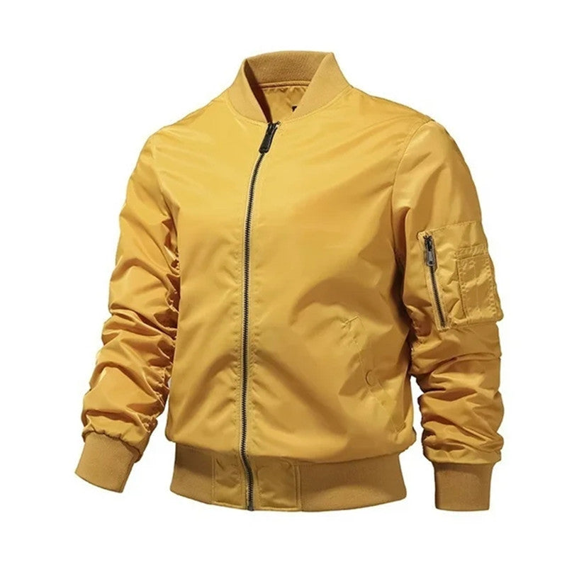 men's jackets, monochrome bomber jackets, outdoor clothing, pilot baseball jack