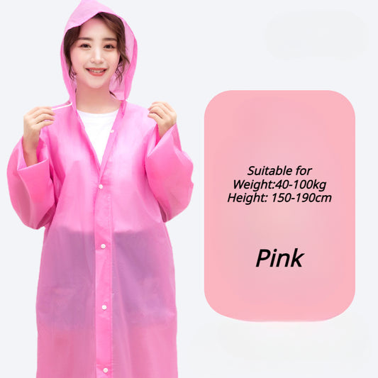 Waterproof Raincoat Adult Travel Fashion Raincoats Outdoor Portable Lightweight