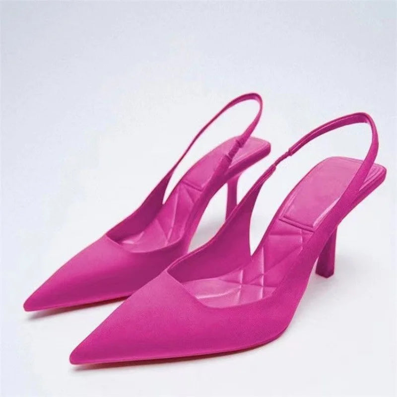 2024 Summer New Women's Shoes Fashion Womens Shoes Pointed High Heels Light Lad