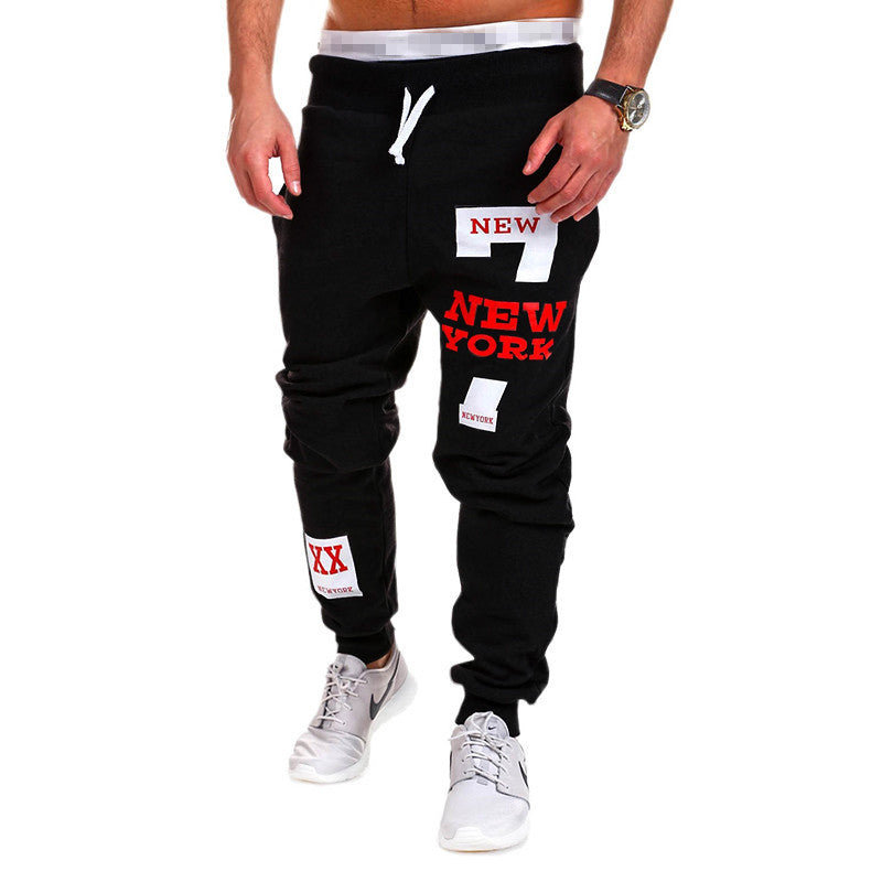 Men's Sweatpants Joggers Trousers Elastic Waist Letter Graphic Prints Sports Ou