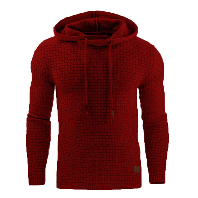 Warm Men's Solid Color Casual Hoodie Oversize Sweatshirt Sweatshirt With Zipper