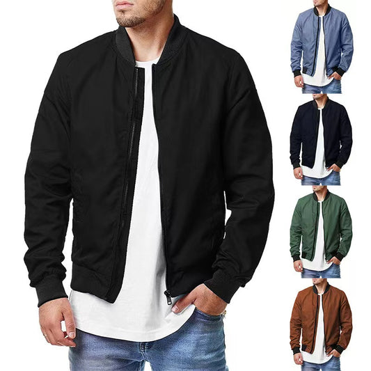 Europe and the United States new men's bomber jacket spring and autumn cross-bo