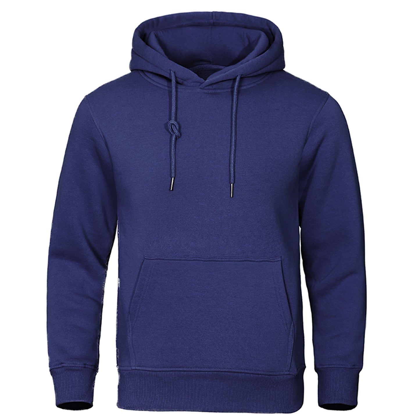 Solid Color Men Hoodies Fleece Warm Mens Sweatshirt Fashion Streetwear Casual M