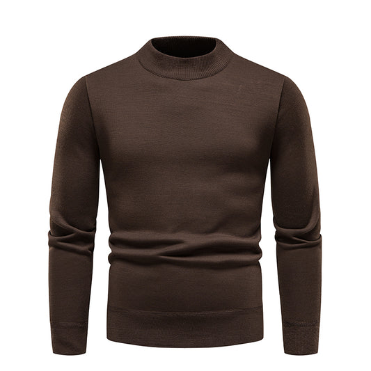 Men's Pullover Soft Sweater Winter Velvet Shirts Brand Clothing Knitted Fleece