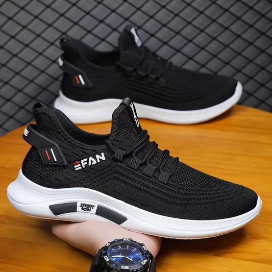 New White Men's Sneakers High Quality Shoes For Men Mesh Breathable Summer Casu