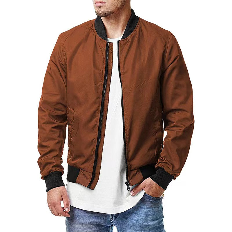 Europe and the United States new men's bomber jacket spring and autumn cross-bo