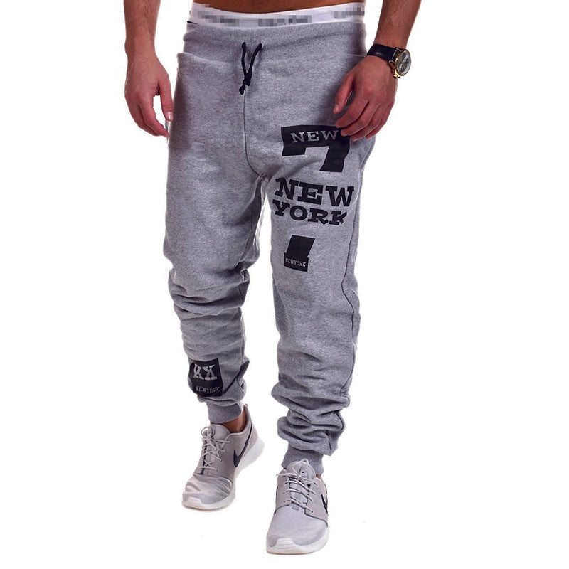 Men's Sweatpants Joggers Trousers Elastic Waist Letter Graphic Prints Sports Ou