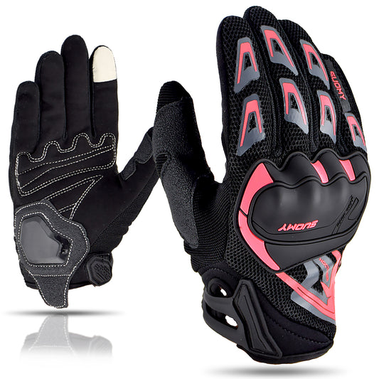 SUOMY Breathable Full Finger Racing Motorcycle Gloves Quality Stylishly Decorat