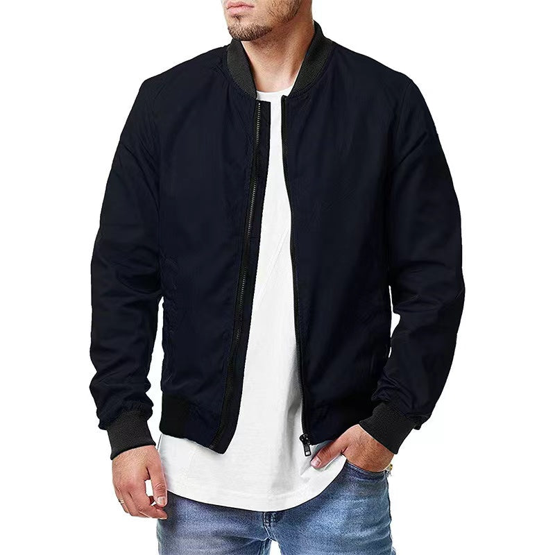 Europe and the United States new men's bomber jacket spring and autumn cross-bo