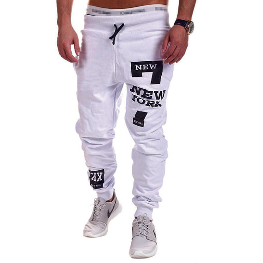 Men's Sweatpants Joggers Trousers Elastic Waist Letter Graphic Prints Sports Ou