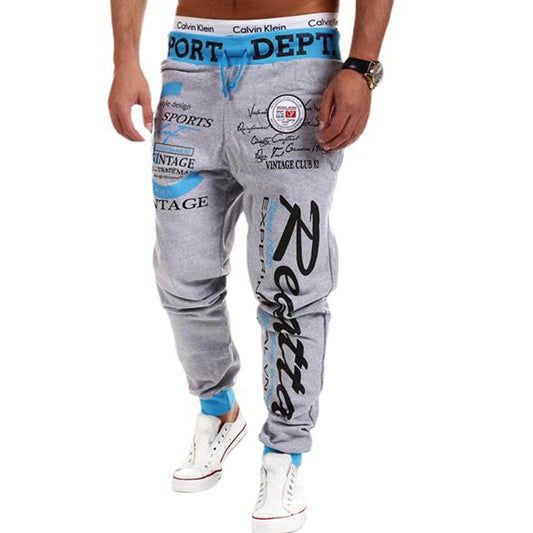 Men's Sweatpants Joggers Trousers Elastic Waist Letter Graphic Prints Sports Ou