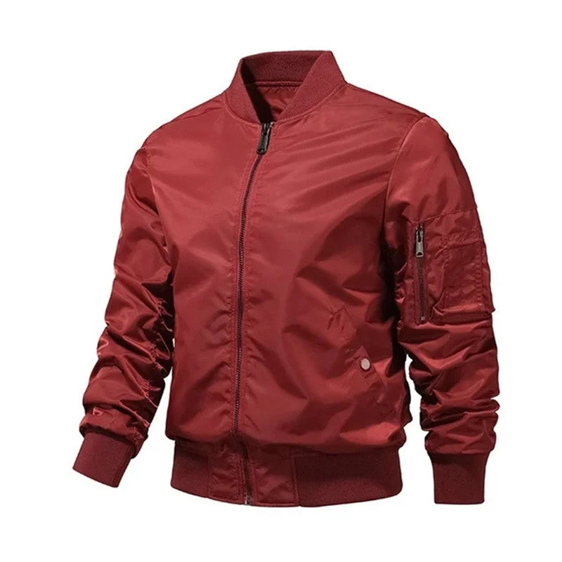 men's jackets, monochrome bomber jackets, outdoor clothing, pilot baseball jack