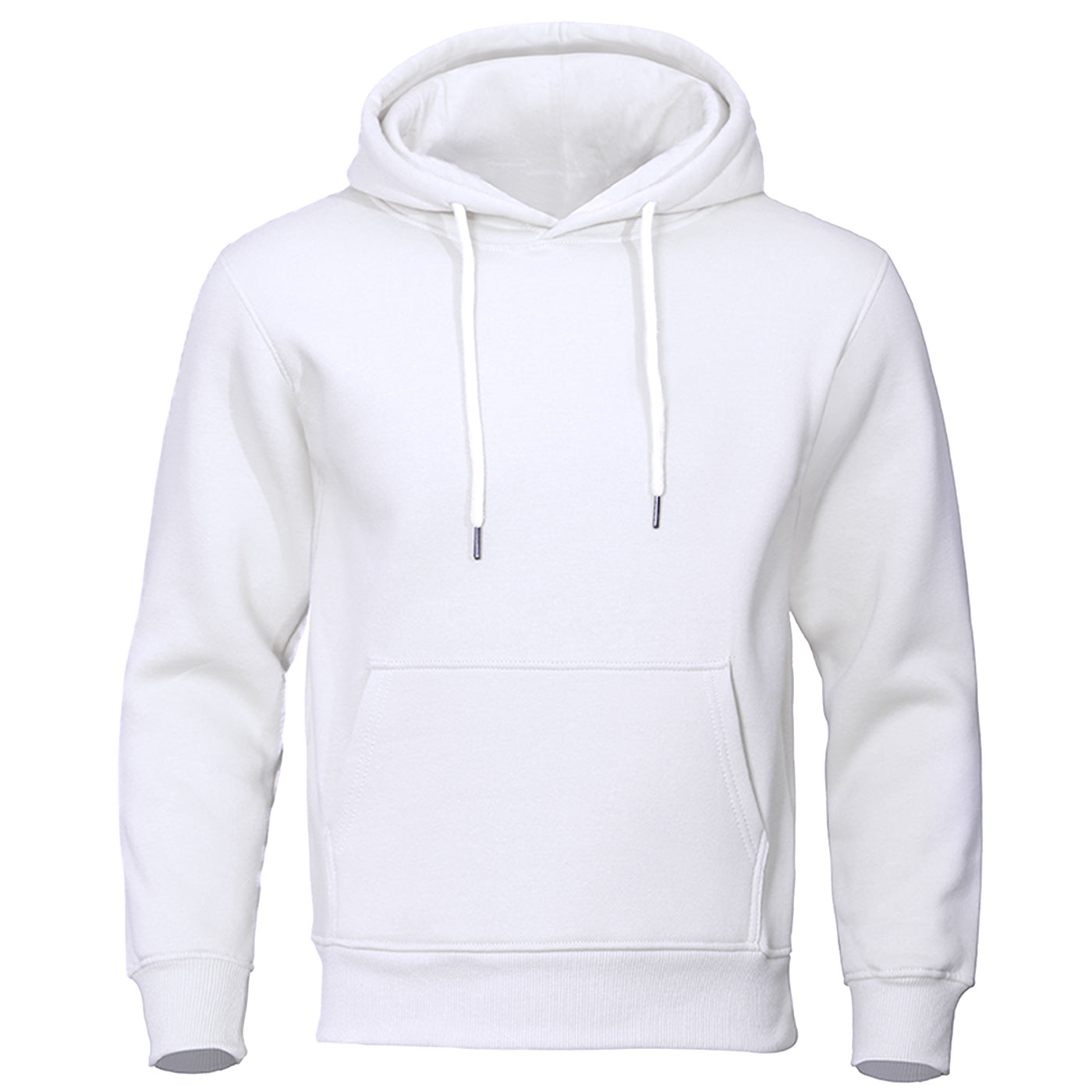 Solid Color Men Hoodies Fleece Warm Mens Sweatshirt Fashion Streetwear Casual M