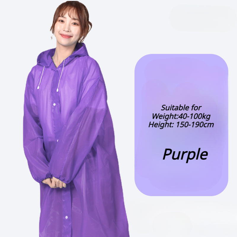 Waterproof Raincoat Adult Travel Fashion Raincoats Outdoor Portable Lightweight