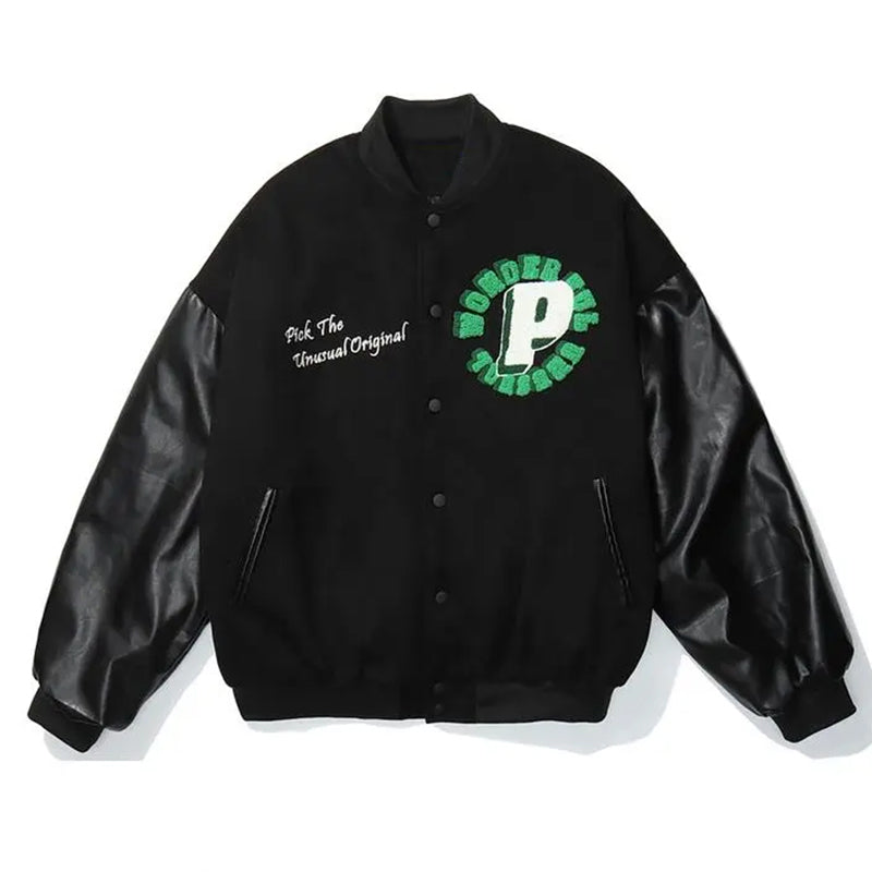 Vintage Varsity Jackets For Men Punk Gothic Coats Embroidery 2023 Hip Hop Haraj