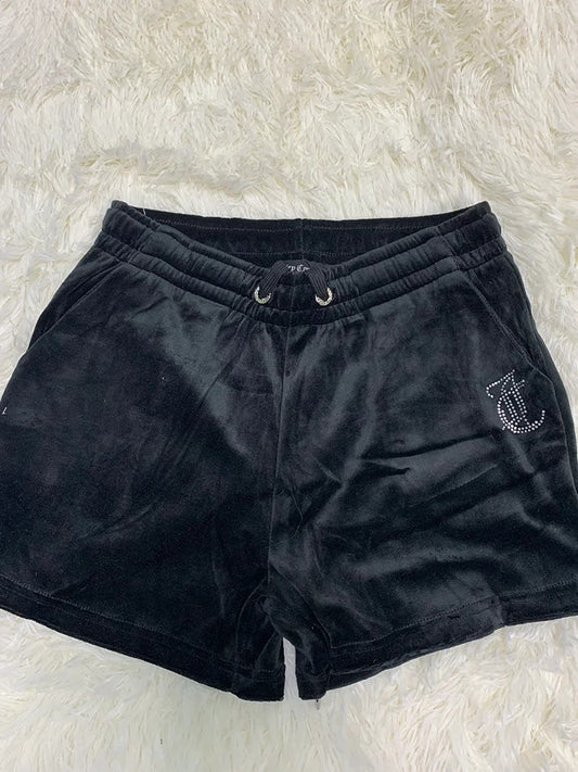 Velour Shorts Y2k Women Clothing Biker Shorts Drawstring Sporty Short for Gym N