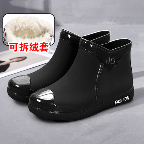 Rain, Boots, Women's Fashion 2023 ,New, Non-Slip Waterproof Short Tube Rubber S