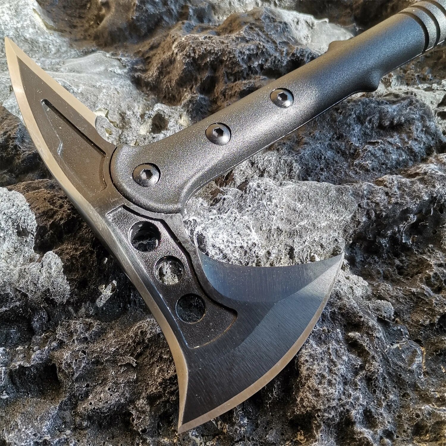 Survival Camping Axe Tactical Axe Multi Tool Kit Emergency Gear Outdoor Tourist image 1