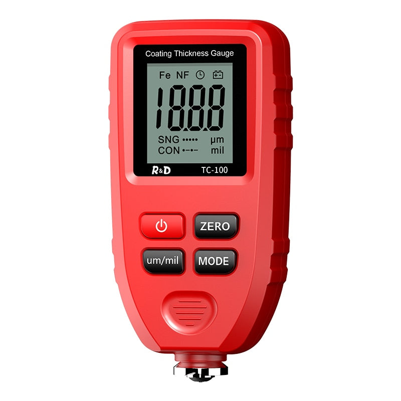 R&D TC100 Coating Thickness Gauge 0.1micron/0-1300 Car Paint Film Thickness Tes image 5
