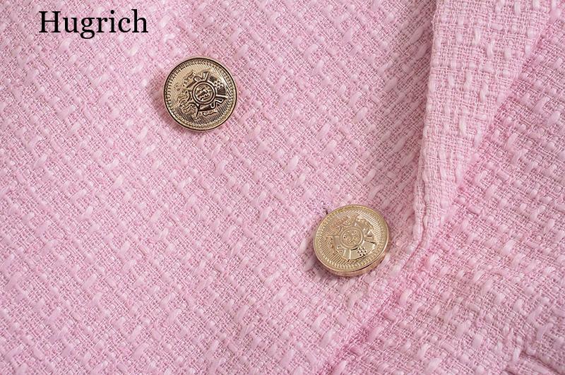 2021 Women Spring Vintage Double Breasted Solid Blazers and Jackets Fashion Tur image 6