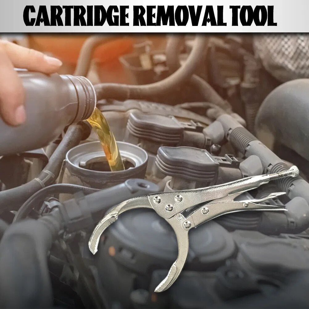 Clamp Filter Wrench High-Strength Oil Grid Wrench Durable Adjustable Oil Filter image 2