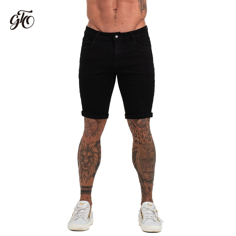 Mens Shorts Jeans Denim Shorts Black High Waist Ripped Summer Jeans Shorts for Men Brand Plus Size Casual Streetwear Dk03