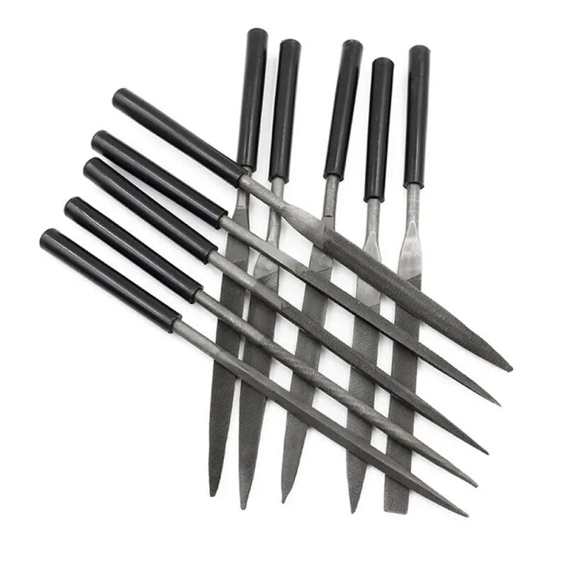 1/2PCS Files for Metal Jeweler Stone Polishing Wood Carving Craft Double-cut Pl image 5