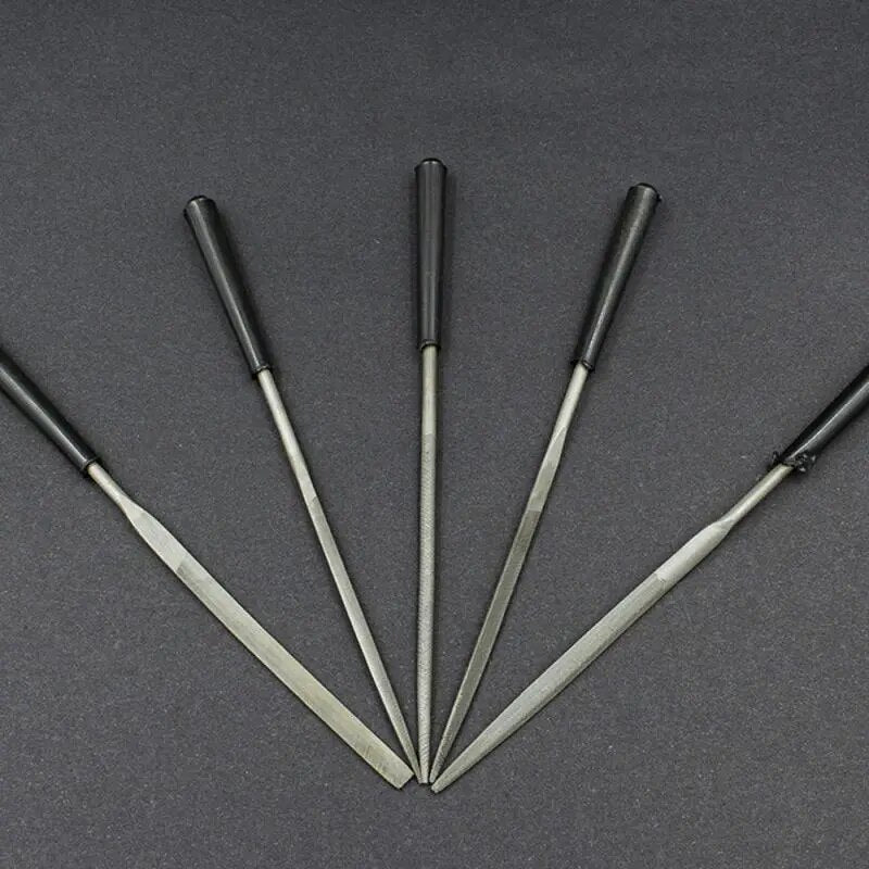 1/2PCS Files for Metal Jeweler Stone Polishing Wood Carving Craft Double-cut Pl image 7